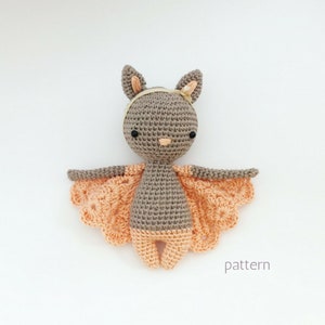 Chloe Crochet Bat Pattern, Amigurumi Bat, Crochet Bat PDF, Amigurumi Bat Pattern, Crochet Doll Pattern, Amigurumi Doll image 1