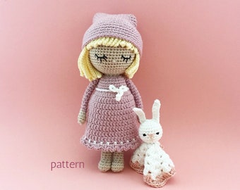 Josephine | Crochet Doll Pattern, Amigurumi Doll Pattern, Amigurumi Pattern, Sleeping Crochet Doll, PDF, Crochet pattern