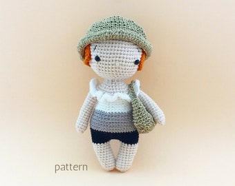 Mara | Amigurumi Doll Pattern, Crochet Doll Pattern, One Piece Crochet Doll