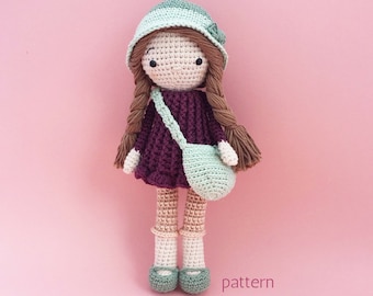 Amigurumi pattern crochet doll Abigail amigurumi doll PDF pattern