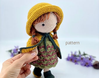 Amigurumi pattern crochet doll Esther PDF pattern