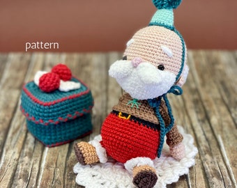 Amigurumi crochet doll pattern Santa Claus amigurumi doll PDF pattern