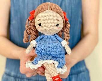 Amigurumi doll pattern, Crochet doll pattern, Amigurumi crochet doll, Mathilde amigurumi doll