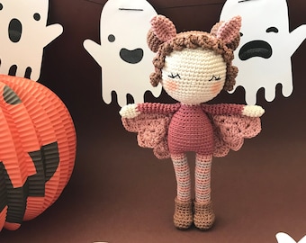 Crochet Bat Girl Doll Pattern: Amigurumi Bailey (PDF Pattern)