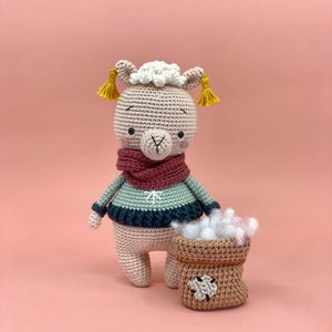 Amigurumi alpaca pattern, crochet llama pattern, crochet doll pattern, Amigurumi toy Pattern for Henry