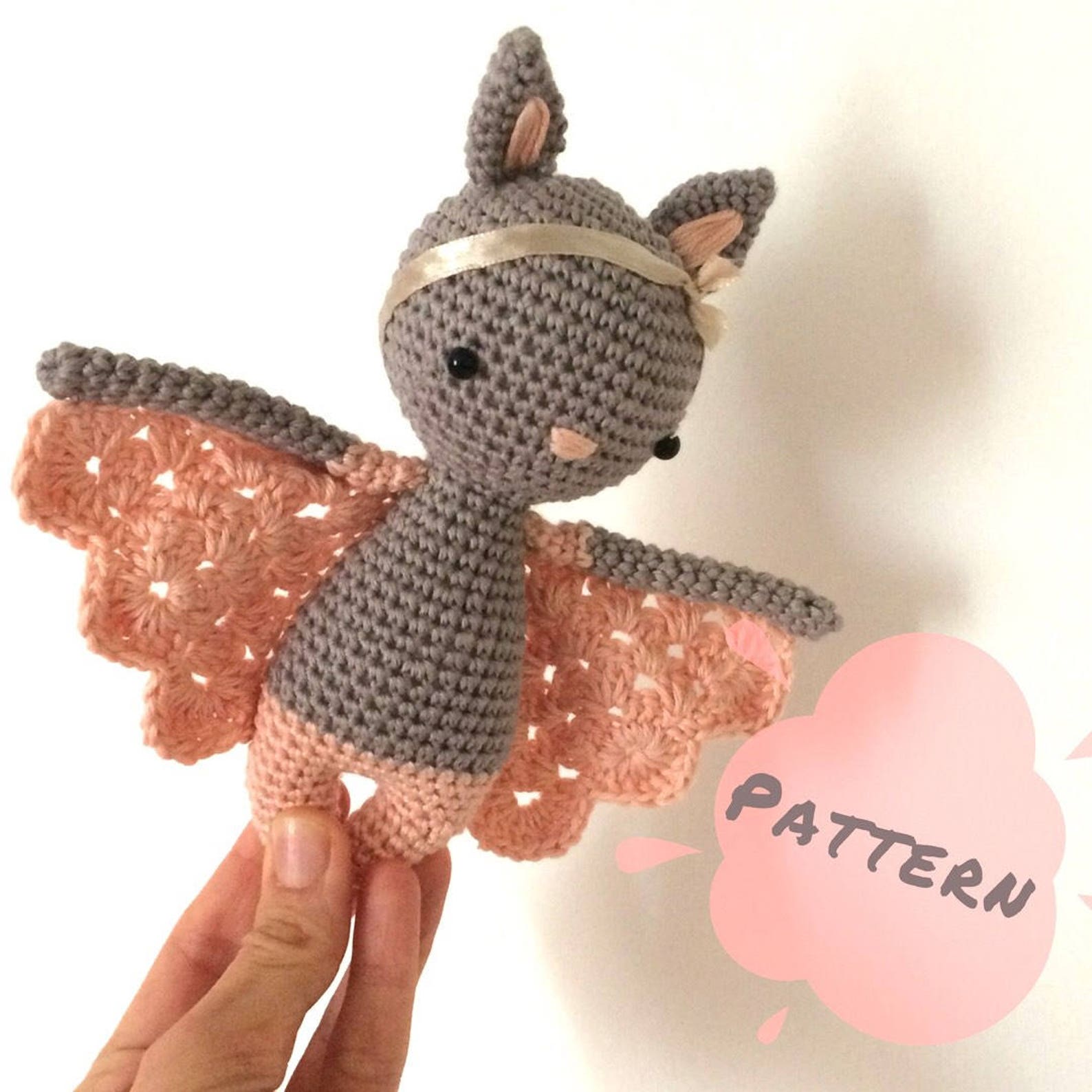 Chloe Crochet Bat Pattern Crochet Bat Crochet Doll - Etsy