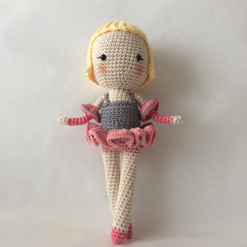 Juliette Crochet Doll Pattern, Amigurumi doll pattern, Crochet Circus Pattern, Amigurumi Doll, Crochet Rope Dancer image 3