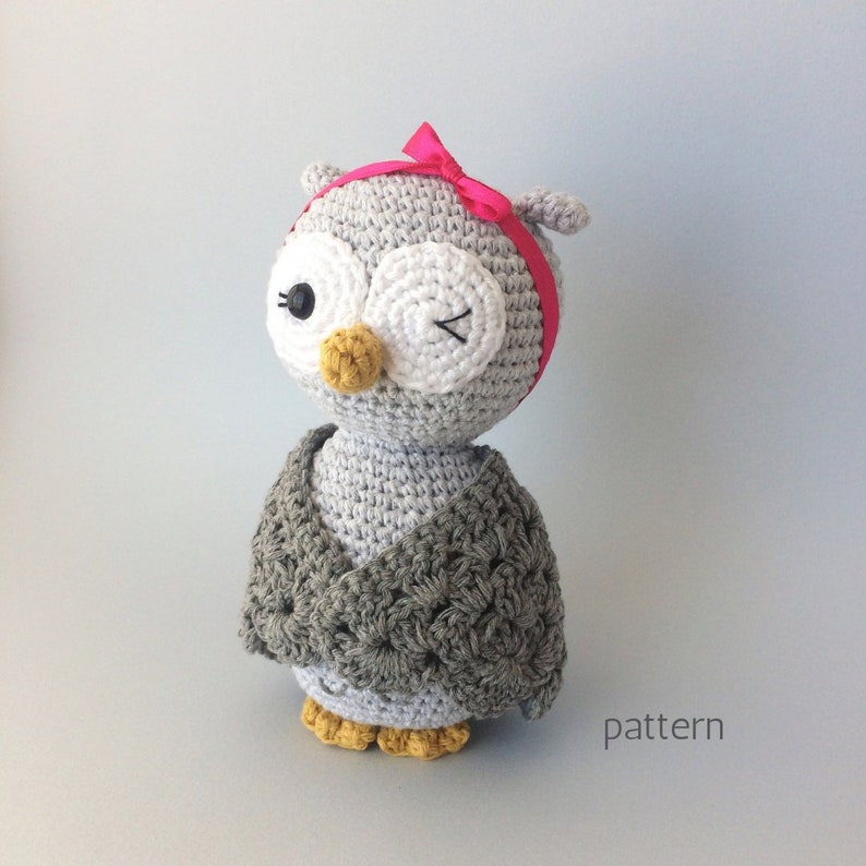 Elly Amigurumi Owl Pattern, Crochet Owl Pattern, Crochet Owl, Amigurumi Owl, Amigurumi pattern, Crochet Doll Pattern image 1