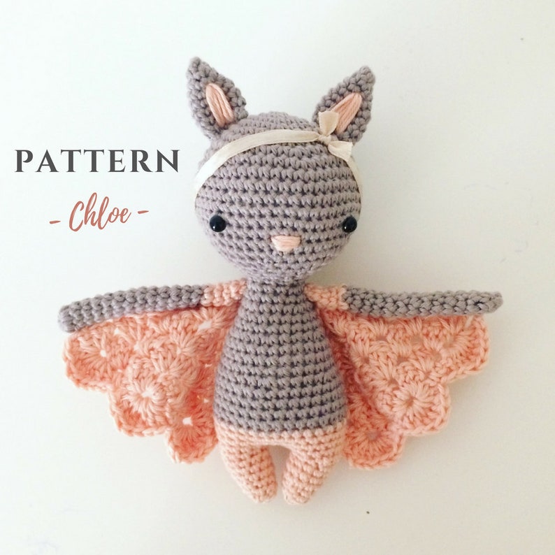 Chloe Crochet Bat Pattern Crochet Bat Crochet Doll - Etsy
