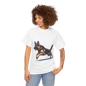 German Shepherd Dog Unisex Tee, Dog Lover Gift, Pet Owner T-Shirt, Casual Wear, Animal Lover Apparel