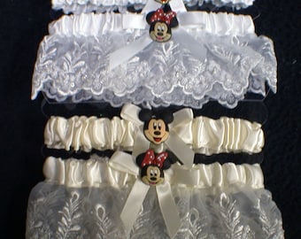 Disney Vinylmation Celebrations Groom Wedding BRIDE GARTER Mickey 1.5" Jr Figure 