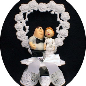 This guy love his Family Wedding Cake Topper funny lois and peter