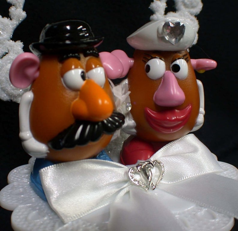 Mr & Mrs Potato Head Wedding Cake Topper Top Hunny Swweet Etsy