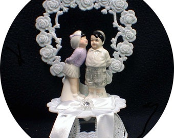 Wedding Cake Topper adorable 1950 "The Little Rascals" Spankie & Darla Figuine funny