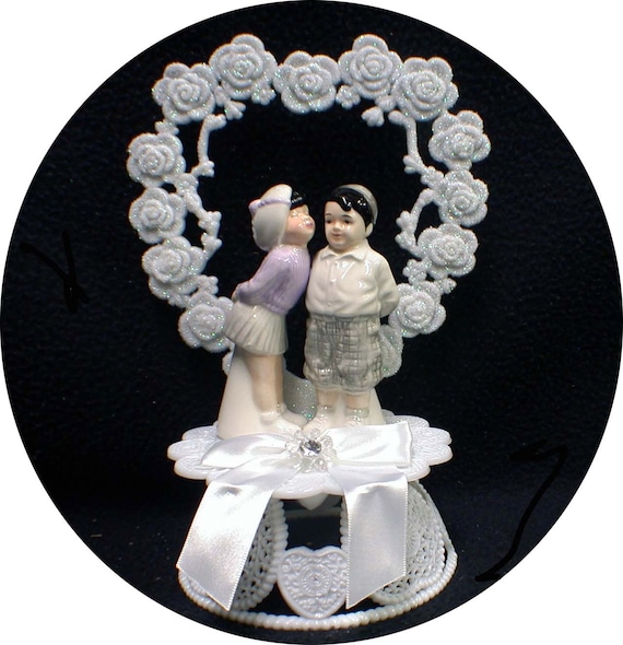 Wedding Cake Topper adorable 1950 /"The Little Rascals/" Spankie /& Darla Figurine