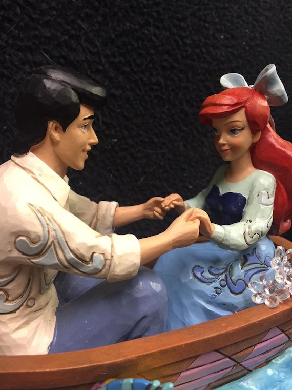 Details about / KISS Little Mermaid Cupcake Wedding Cake topper Groom top Arial Centerepiece