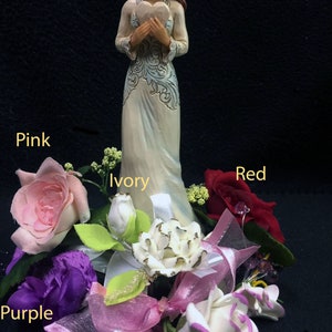 Pick YOUR Color Bridal Shower Quinceanera 15 Birthday Cake Topper Wedding top porcelain figurine Sweet 16 Centerpiece Decoration decor top
