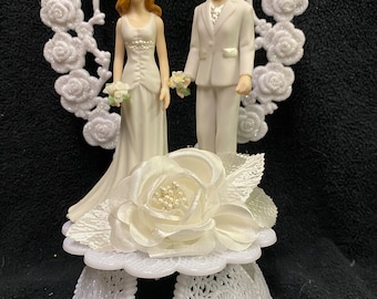 Same Sex Cake Topper Wedding Civil Partnership Lesbian Gay 2 Beautiful Brides  moonlight top