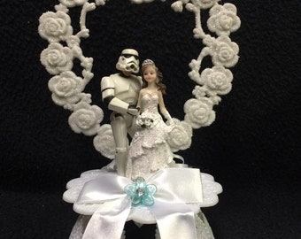 Storm Trooper Star War U PICK Wedding Cake Toppe or , Glasses Knife Server or guest BOOK