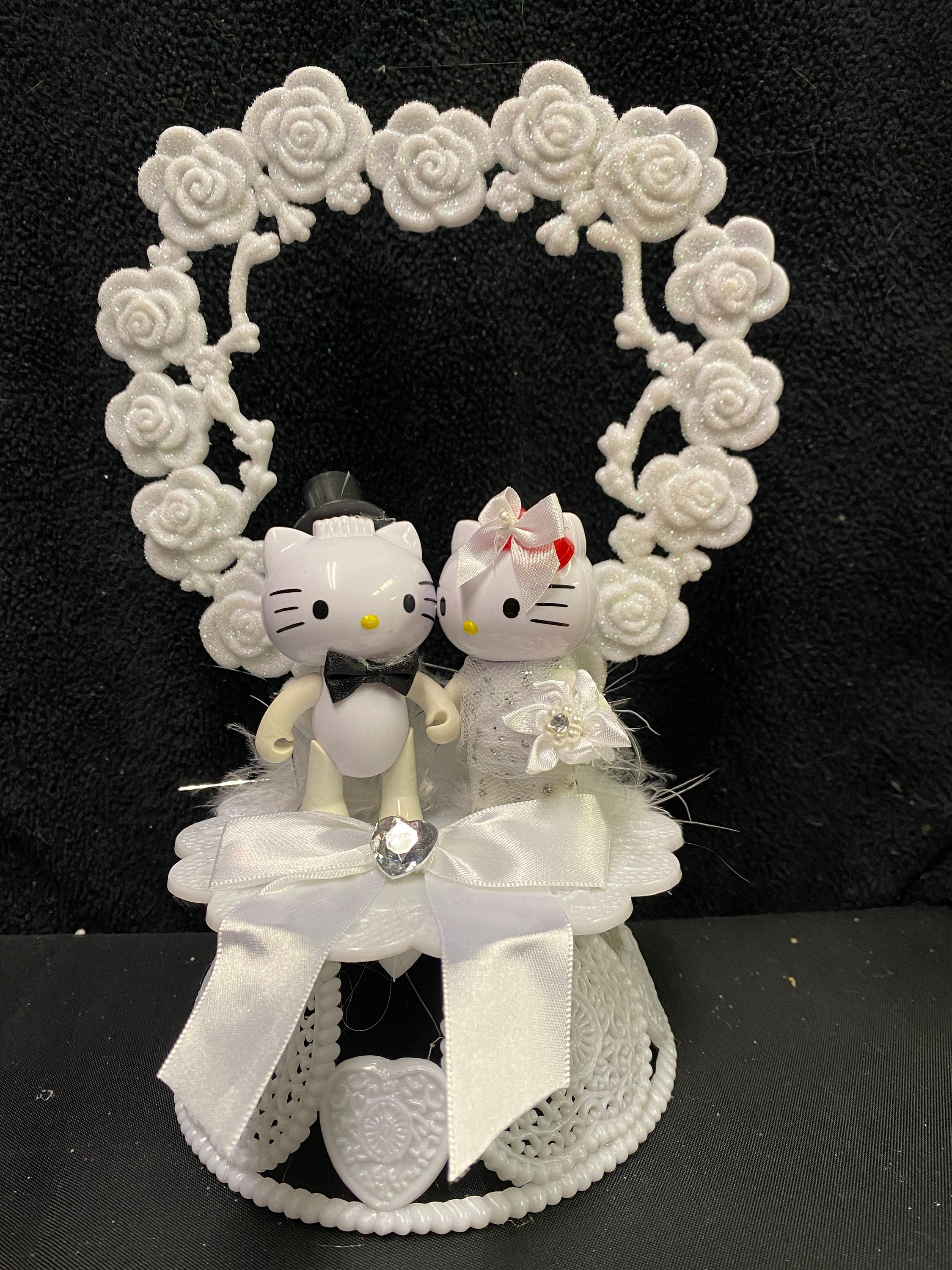 hello Kittyハローキティ ウェディングケーキトッパー ハローキティ＆ダニエル スウィートキャット ユアハート