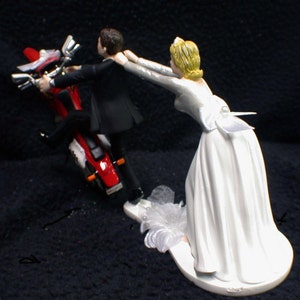 Funny HONDA Dirt Bike racing, off road, track Motorcycle  Wedding Cake topper