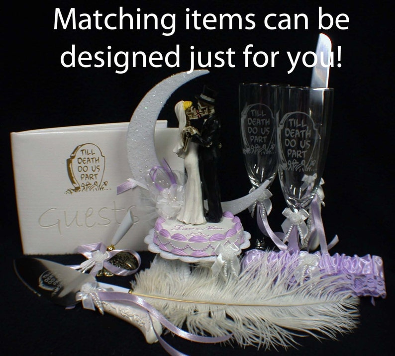 Day of the DEAD Halloween Wedding Cake Topper Funny Skeleton Etsy UK