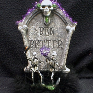 BEEN Better Eyes LIGHT up SKULL Halloween Black Wedding Cake Topper skeleton day of the dead Glasses, or knife set
