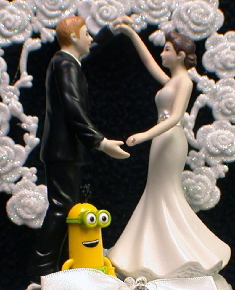 Despicable Me Minion Wedding Cake Topper First Dance Groom top child son daughter Family funny image 2