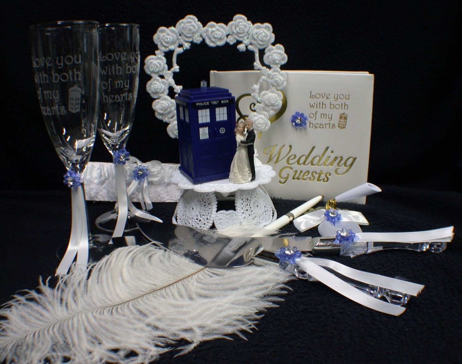 Wedding LOT Cake Topper W Dr Who Doctor Tardis Phone Booth Etsy