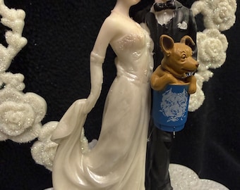Chow chow Taco Bell Funny Dog Lover Wedding Cake Topper Puppy Groom top Pet lover