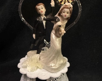Dart Game Bar team Lover Wedding Cake Topper Groom top