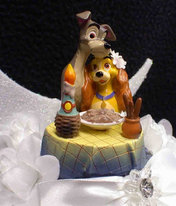 Lady And The Tramp Wedding Lot Cake Topper Glasses Knife Etsy