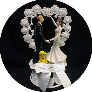 Despicable Me Minion Wedding Cake Topper First Dance Groom top child son daughter Family funny image 1