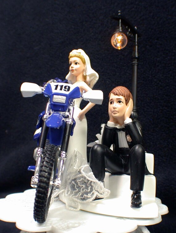 Yamaha Dirt Bike Motorcycle Wedding Cake Topper Etsy