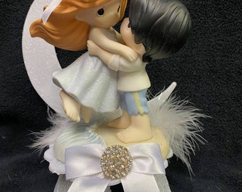 Disney Précieux Moments Sweet Little MERMAID Ariel et Eric Beach Mariage Gâteau Topper Groom top