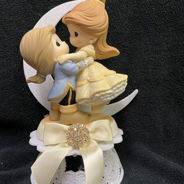Belle , Beauty and the Beast Groom as the Prince!!  Disney Precious Moments Beautiful License Figure Wedding Cake Topper Groom top