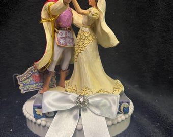Snow White and her Prince Charming Disney Dancing  Precious Moments Beautiful License Figure Wedding Cake Topper Groom top