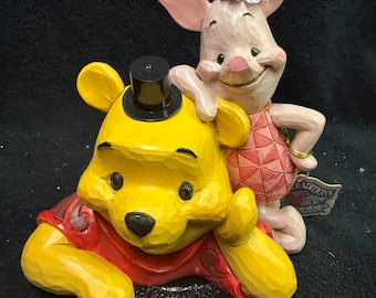 Adorable lisence PIGLET Bride Winnie the Pooh Groom Wedding Cake Topper GROOM TOP Disney