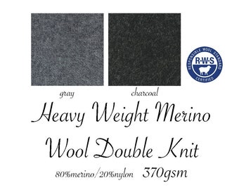 HEAVY Weight Merino Wool Double Knit