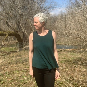 UltraLight Weight Merino Wool A-line Tank 100 Percent Wool