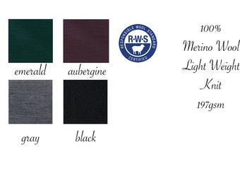 Softest EVER Light Weight 100% Wool Fabric sold by the half yard