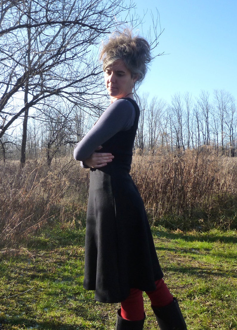 Mid Weight 100% Merino Wool Tank Sweater Dress image 1