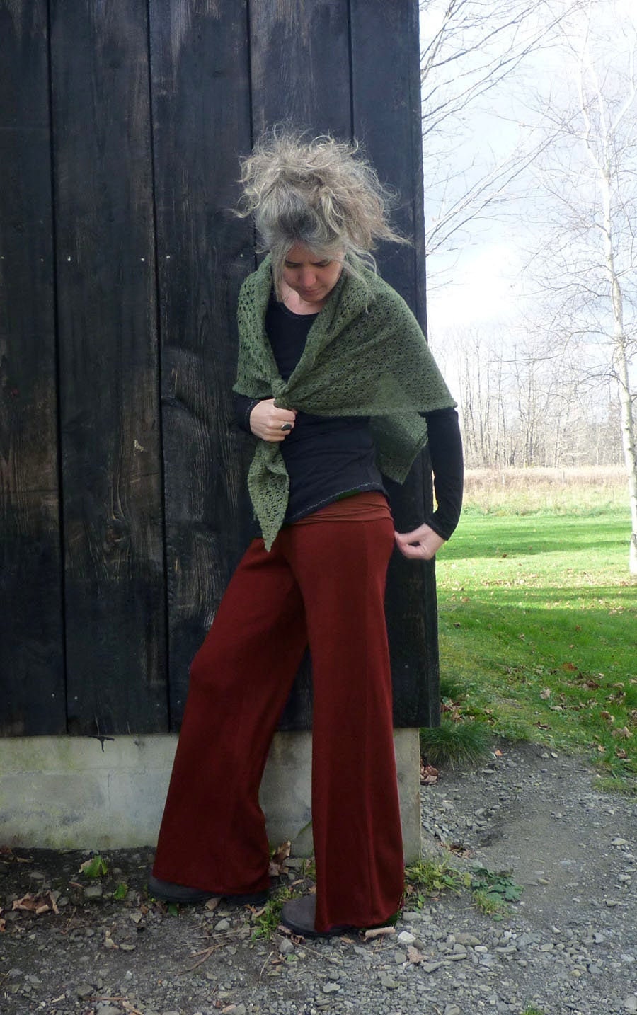 Mid Weight 100% Wool Wide Leg Pants - Etsy