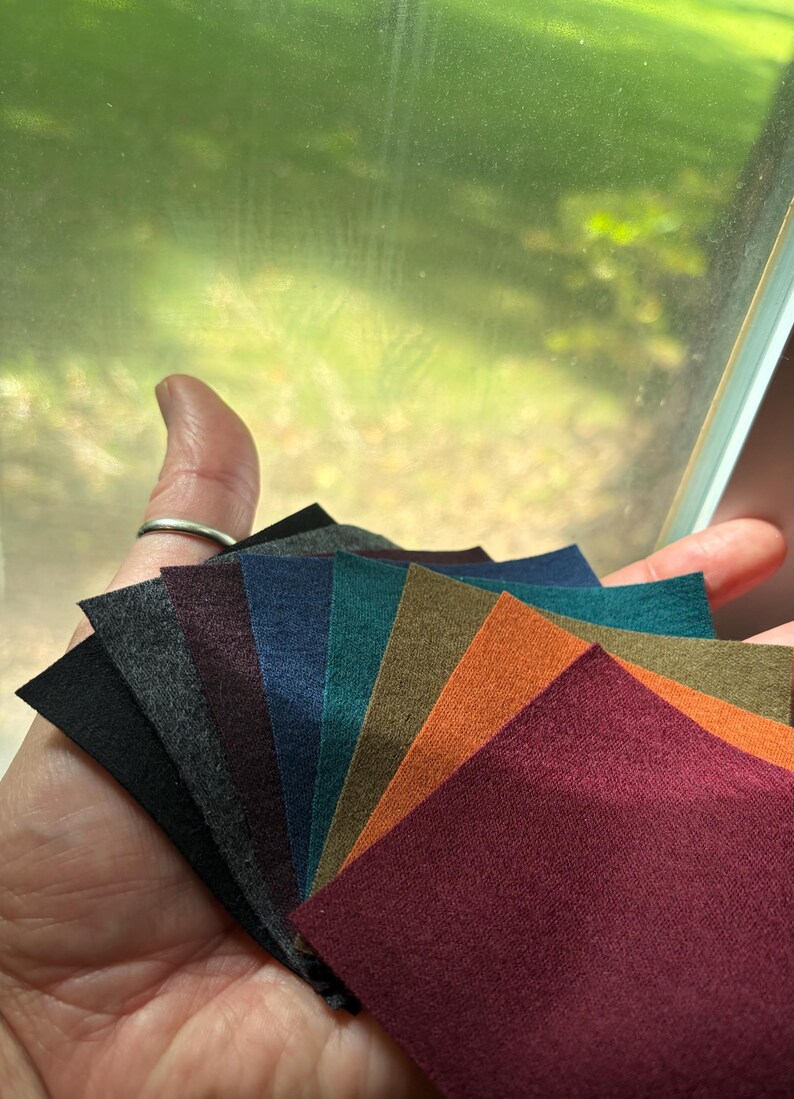 Mid Weight Merino Wool Fabric sold by the HALF yard 100 Percent Wool image 3