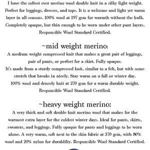 Heavy Weight Merino Wool Double Knit Leg Warmers image 3