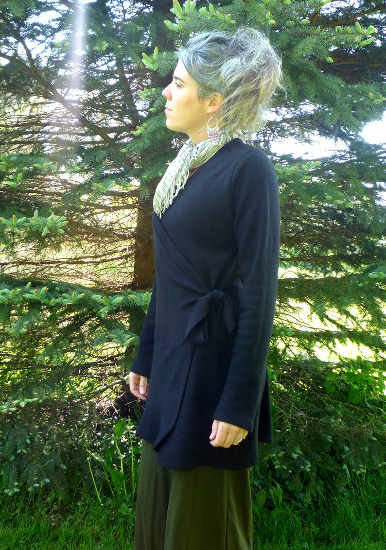 merino wrap sweater