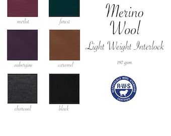 Light Merino Wool Fabric sold by the half yard 100 Percent Wool