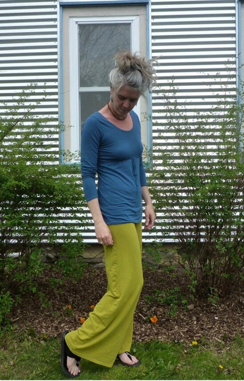 Organic Cotton Mid Weight Wide Leg Pants image 4