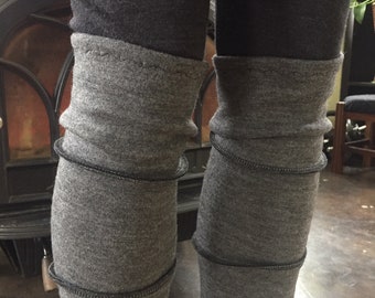 Heavy Weight Merino Wool Double Knit Leg Warmers