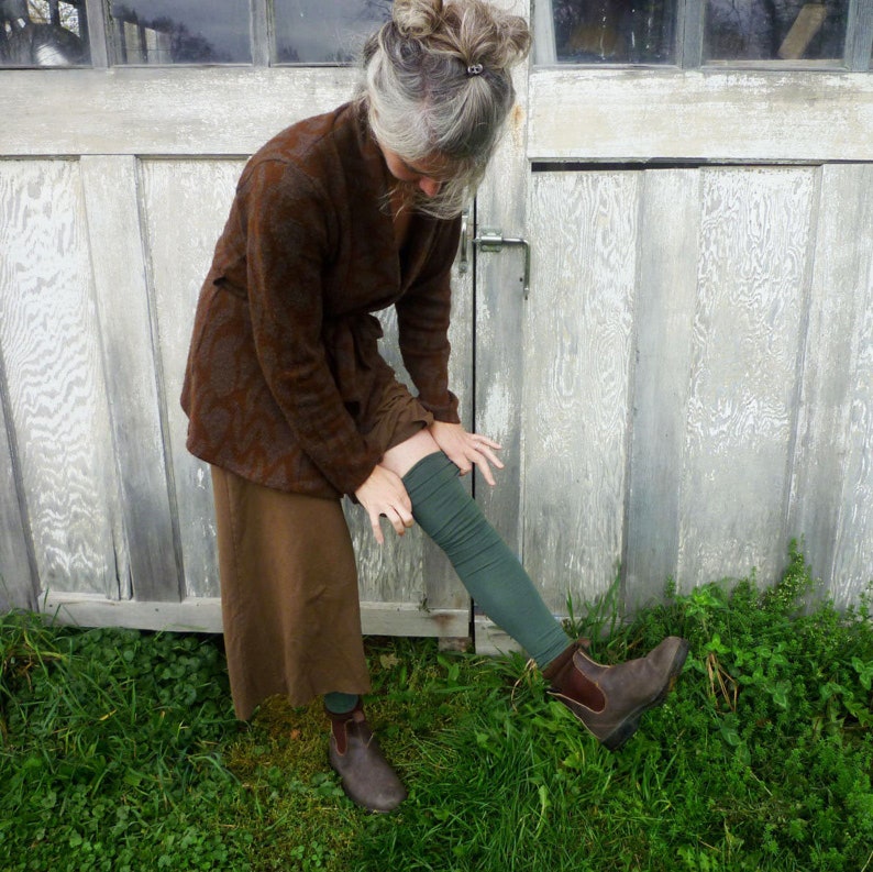 Organic Cotton Mid Weight Leg Warmers Etsy